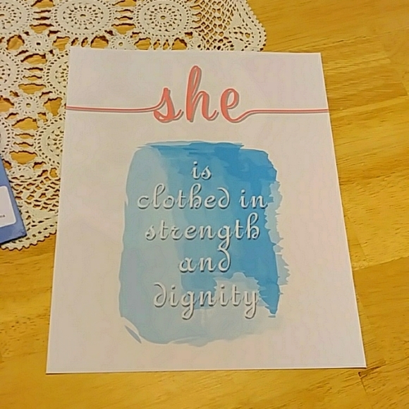 Crafts - Religious woman quotes on canvas-look fabric prints - Picture 3 of 5